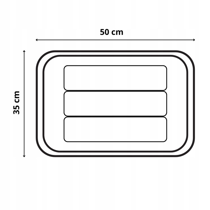 TACKA DO WYSIEWU NASION GŁĘBOKA 8 cm TACKA DO ROZSAD 35cm x 50cm x 8cm