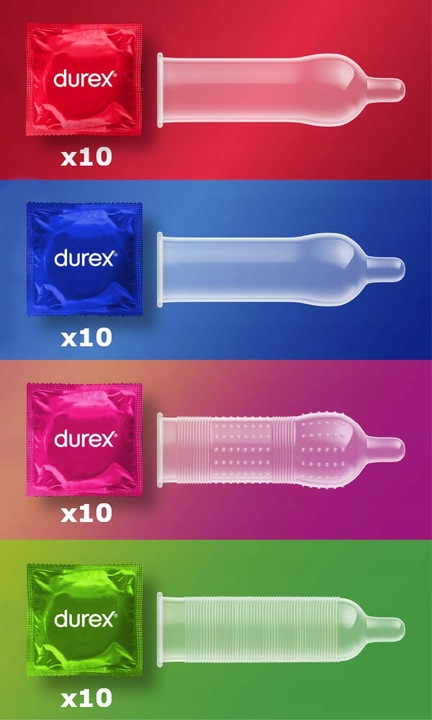 MEGA ZESTAW DUREX Prezerwatywy Surprise ME Żel Orgasmic INTENSE wibrator