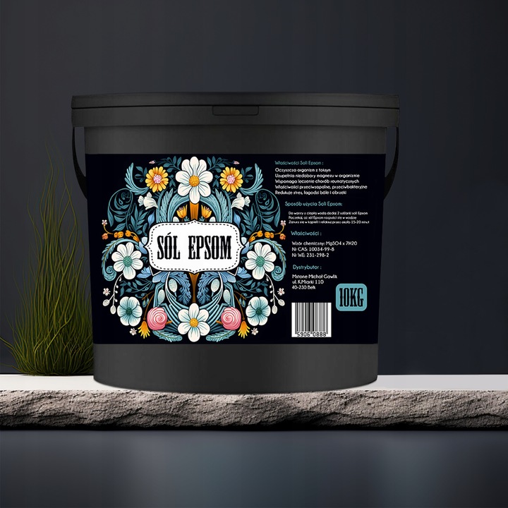 SOL DO KAPIELI MASAŻU SIARCZAN MAGNEZU EPSOM MAGNEZOWA 10KG ZDROWOTNA SPA