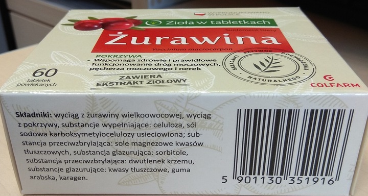 COLFARM ŻURAWINA 60TABLETEK