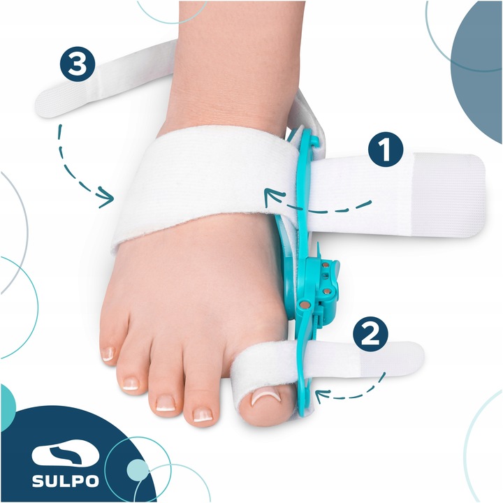 Aparat korygujący ułożenie dużego palca korektor na haluksy dzień i noc