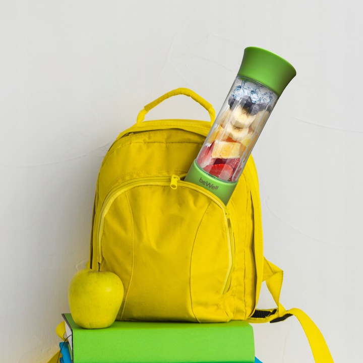 BLENDER KIELICHOWY DO SMOOTHIE I KOKTAJLI RECZNY beWell 500ml BEZPRZEWODOWY