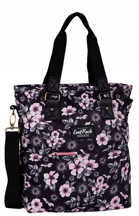 TORBA NA RAMIĘ COOLPACK ROŻOWE KWIATY