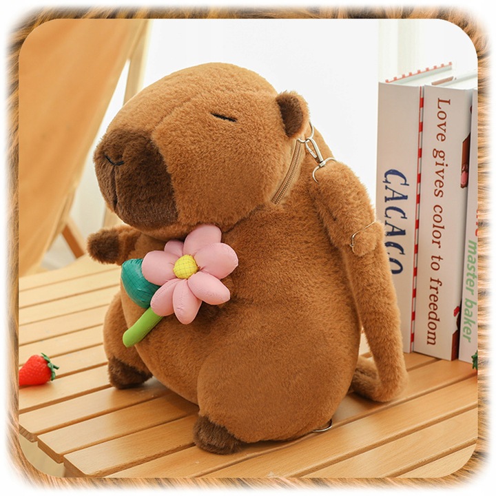 PLECAK PLUSZOWY KAPIBARA PLECACZEK CAPYBARA DO PRZEDSZKOLA SZKOŁY MASKOTKA