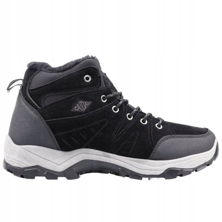 CZARNE BUTY SPORTOWE MĘSKIE ZIMOWE OCIEPLANE ŚNIEGOWCE TRAPERY DLA