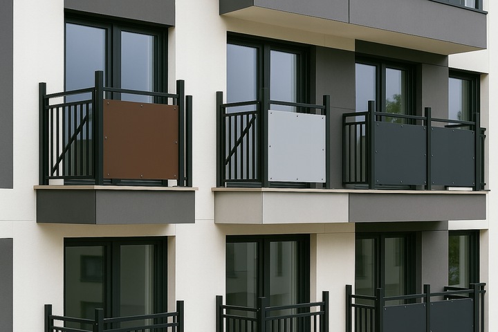 OSŁONA BALKONOWA na balkon, taras PP 1x5m- GRUBA+klipsy