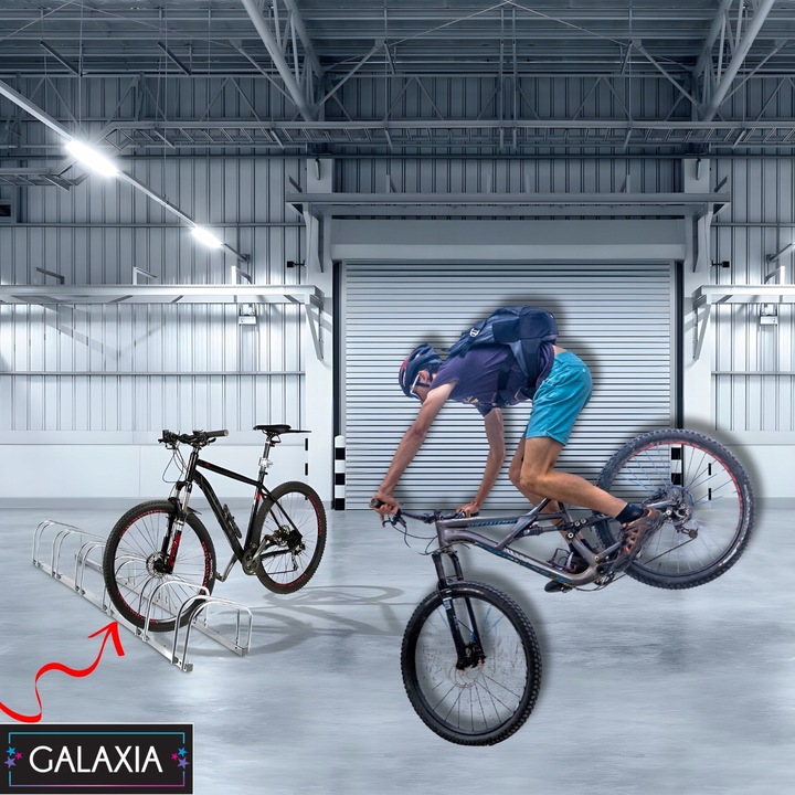 STOJAK NA ROWERY 5 Stanowisk 5 Rowerów Rowerowy Rower Uchwyt Parking Ocynk