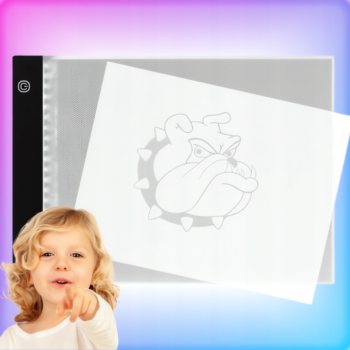 TABLET GRAFICZNY TABLICA DESKA KREŚLARSKA do rysowania kalka LED A4 PREZENT