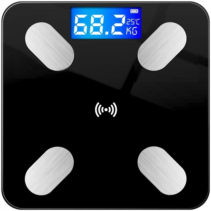 WAGA ŁAZIENKOWA ANALITYCZNA SLIM 180KG SMART+ 25w1 BLUETOOTH APLIKACJA