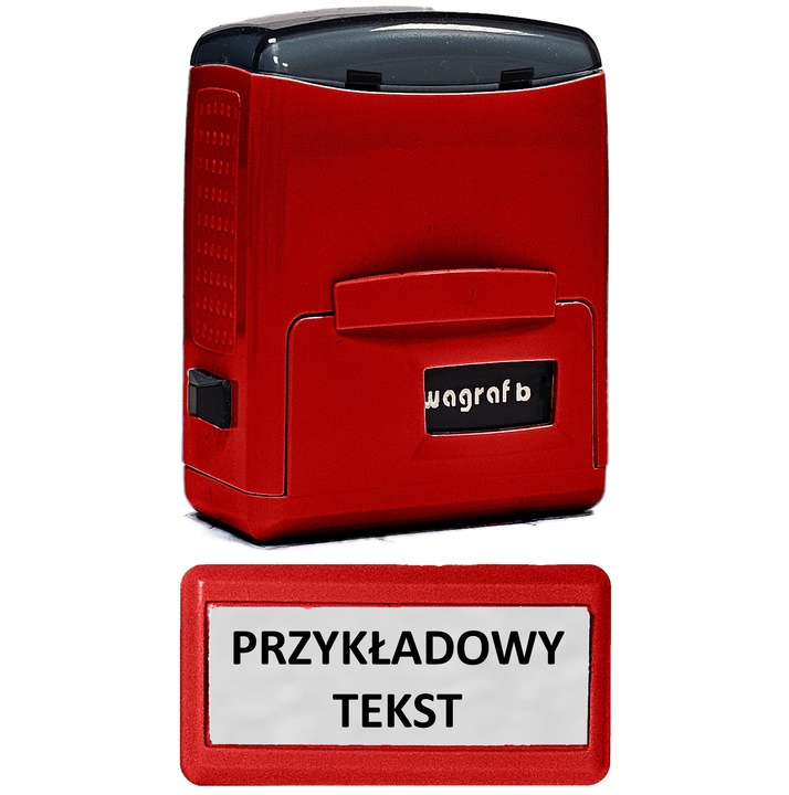 Pieczątka Wagraf B1s do 3 wersów - 12 kolorów obudowy do wyboru