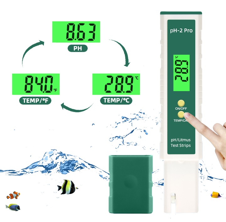 Miernik pH metr tester bufory wody autokalibracja