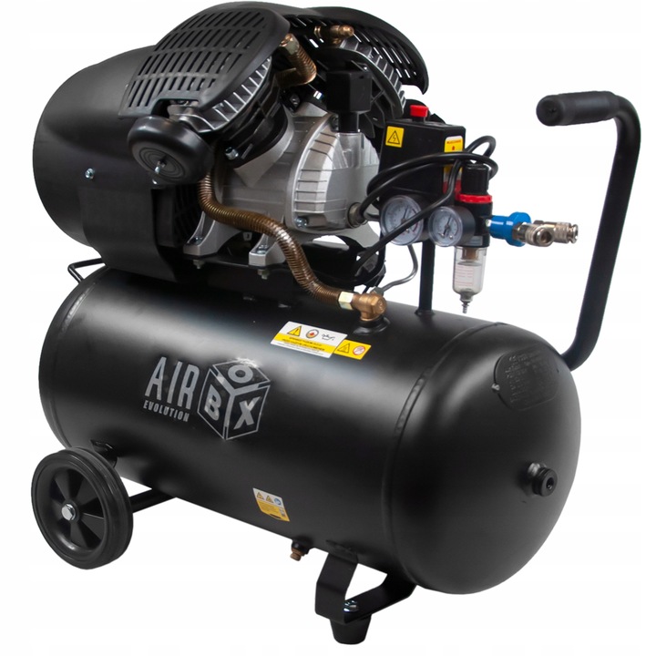 Kompresor Sprężarka olejowa 50L dwutłokowa 2,2kW 230V 10bar Airbox