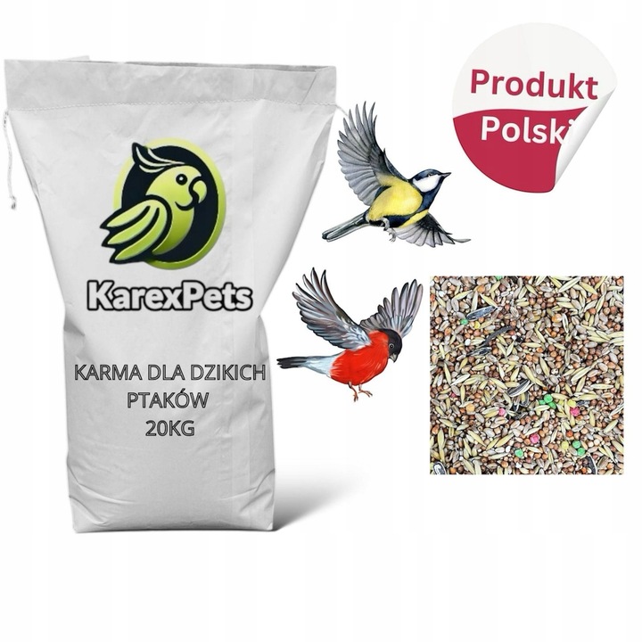 Karma Pokarm Jedzenie Dla Ptaków Dzikich Letnich Całoroczna Karmnik 20 KG