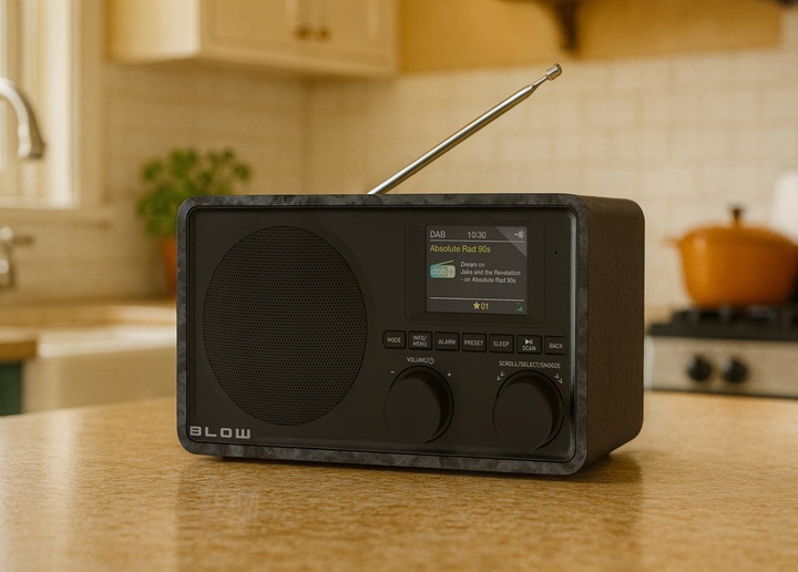 RADIO CYFROWE KUCHENNE RETRO BLUETOOTH LCD DAB+ FM AUX USB TFT 2,4