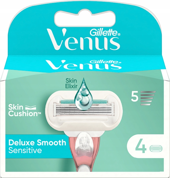 Venus Deluxe Smooth Sensitive, 4 wkłady do maszynki