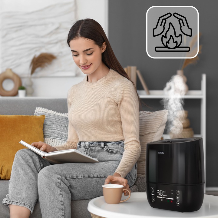 Nawilżacz powietrza EBERG HUMI aromaterapia jonizacja pilot 5w1 WiFi