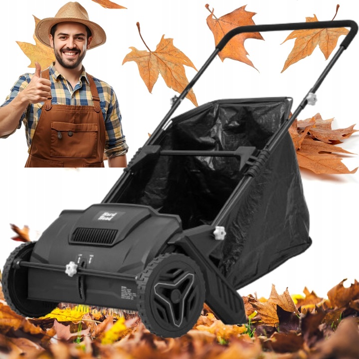 ZBIERACZ DO LIŚCI OGRODOWY TRAWY KOSZ HARD HEAD 100L