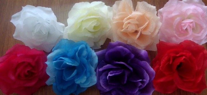 Dekoracja samochodu ozdoby na auto do ślubu płatki