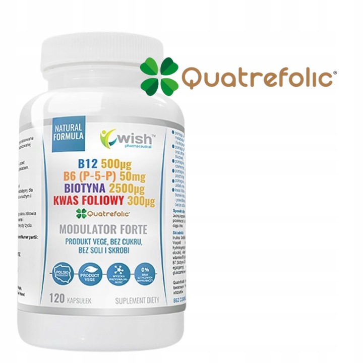 MODULATOR FORTE B12 B6 BIOTYNA KWAS FOLIOWY 120kap