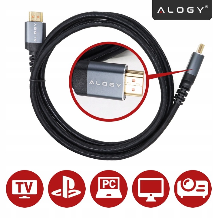 Kabel HDMI 2.1 PREMIUM ULTRA High Speed 8K/60HZ 4K/120HZ 10m 1000cm