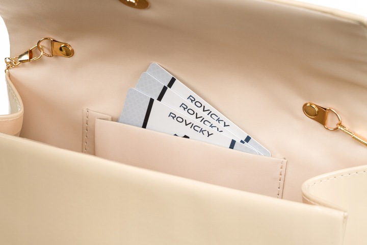 Kopertówka damska Rovicky elegancka na wesele wieczorowa na ramię wizytowa