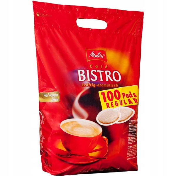 Pady MELITTA BISTRO REGULAR Pads SENSEO 100 szt + GRATIS videobook