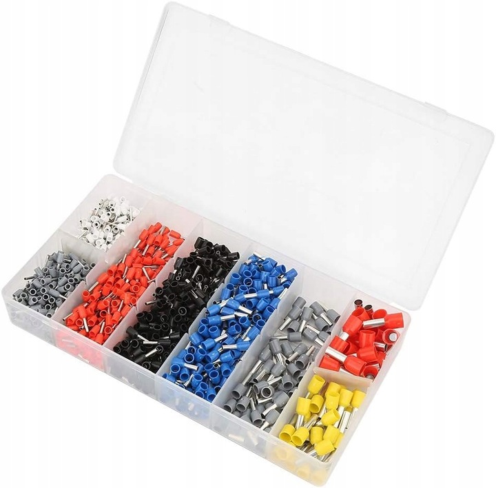 ZACISKARKA PRASKA SZCZYPCE DO KONEKTORÓW KOŃCÓWEK 1200 TULEJEK