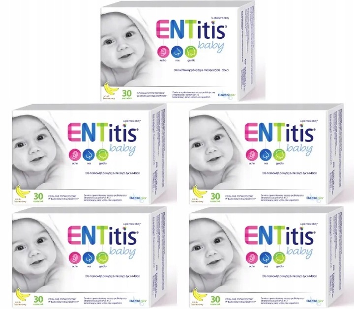 Entitis Baby smak bananowy 30 saszetek