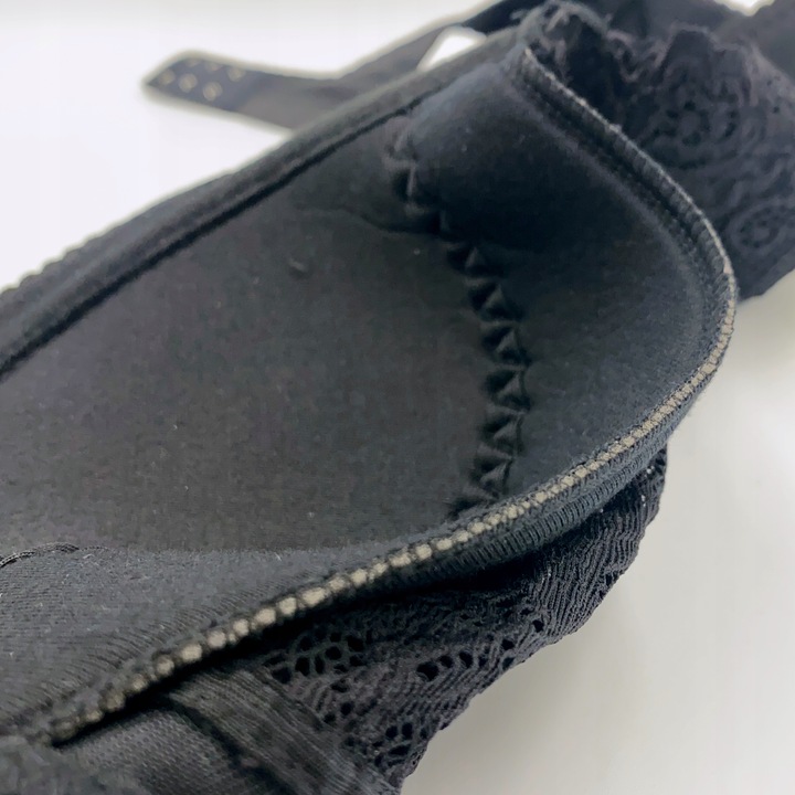 Biustonosz MIĘKKI Fiszbin Koronkowy SOFT Półusztywniany Duże Rozmiar Stanik