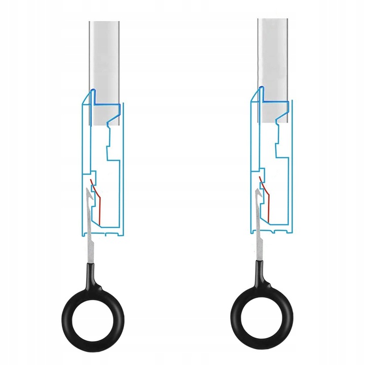 Zestaw 41 szt. WYJMAKI do pinów do demontażu KLUCZE do konektorów ETUI