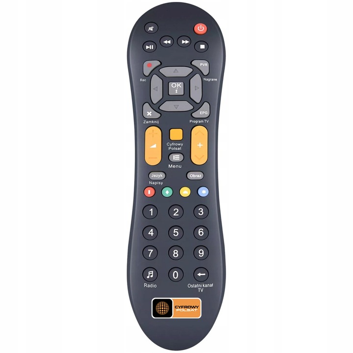 Pilot do dekodera HD3000 - HD7000 Cyfrowy Polsat Box Uniwersalny model