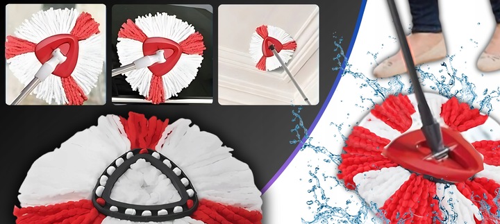 12X WKŁAD DO MOPA OBROTOWEGO VILEDA TURBO WKŁAD ZAPAS KOŃCÓWKA MEGA CHŁONNE