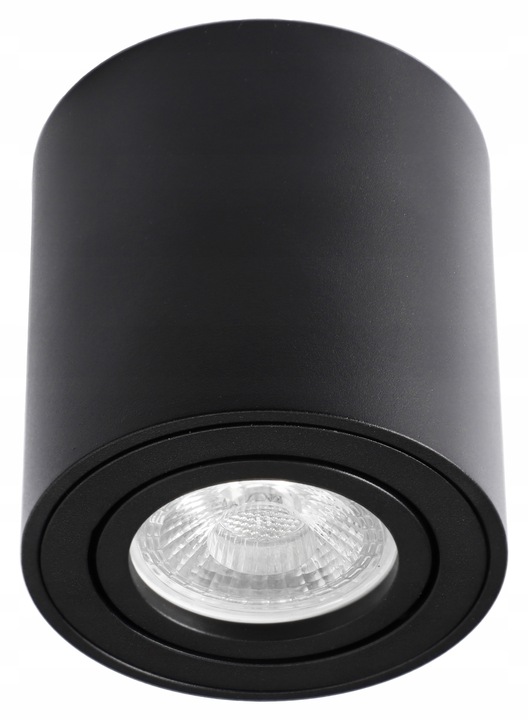 Oprawa Natynkowa Halogenowa Tuba LED GU10 ruchoma spot sufitowa czarna