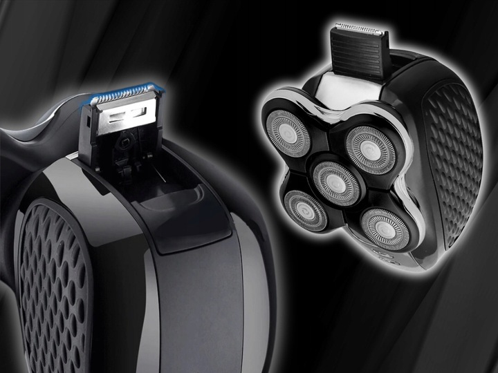 Golarka Męska ALPHA - Maszynka + Trymer do Golenia Brody, Włosów i Głowy