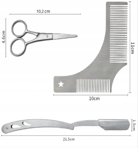 Zestaw Do Brody By My Beard Brzytwa Wzornik + Etui