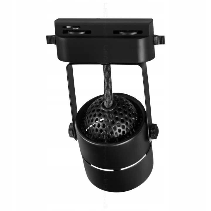 Zestaw 4x SPOT REFLEKTOR RUCHOMY CZARNY NA GU10 + SZYNOPRZEWÓD Szyna