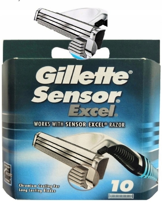 Gillette Sensor Excel Wkłady Ostrza Wymienne-10szt