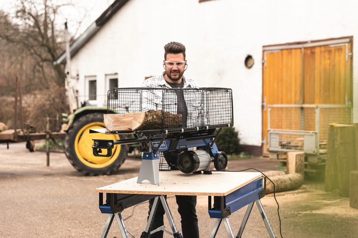 ORYGINALNA MOCNA ŁUPARKA DO DREWNA SCHEPPACH GERMANY HL760LS ZE STOJAKIEM