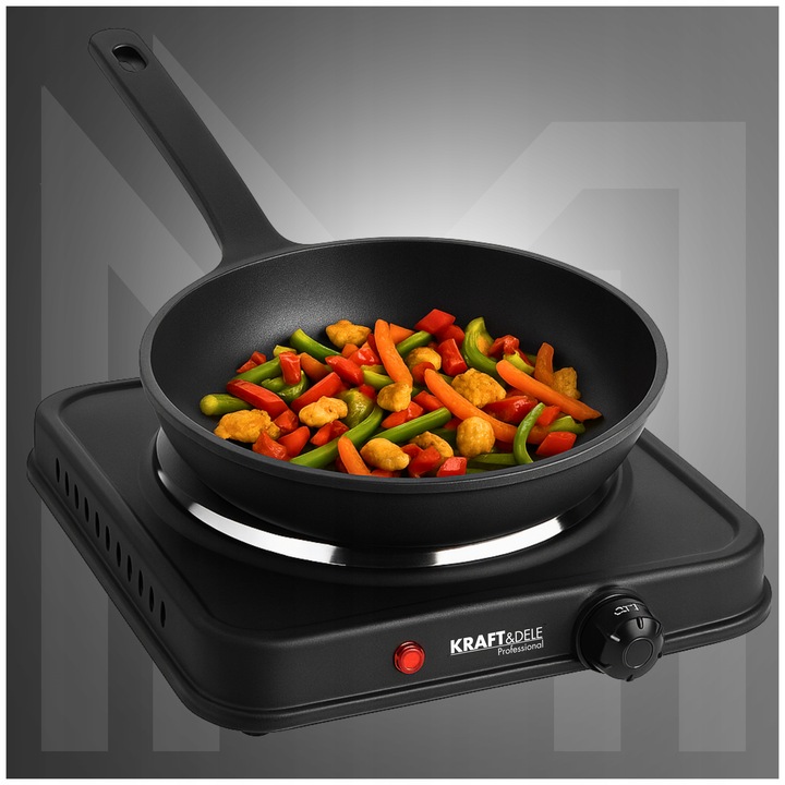 KUCHENKA PRZENOŚCNA ELEKTRYCZNA JEDNOPALNIKOWA TURYSTYCZNA 2000W