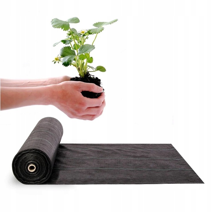 NAJMOCNIEJSZA AGROTKANINA ANTYCHWASTOWA 90g 1,1x50m UV3% AGROWŁÓKNINA