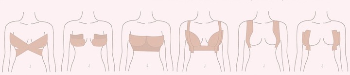 TAŚMA KORONKOWA SAMOPRZYLEPNA modelująca biust UNOSZĄCA PushUp BOOB TAPE