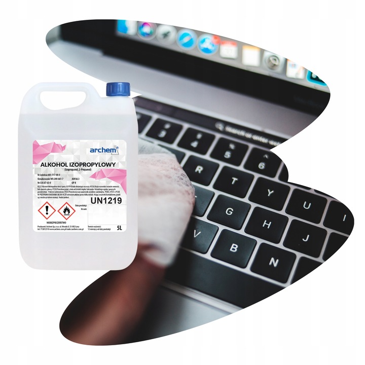 Alkohol Izopropylowy IPA 5L – Izopropanol czyszczenie Elektroniki, PCB