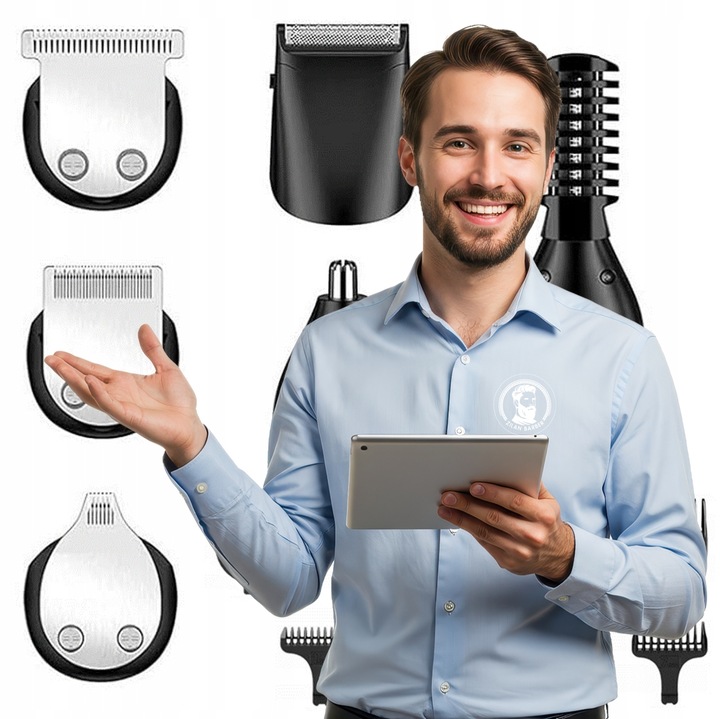 TRYMER GOLARKA STRZYŻENIE GOLENIE BRODY WŁOSÓW BEZPRZEWODOWA XXL USB