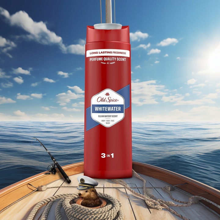 Old Spice Whitewater Żel męski pod prysznic i szampon 3w1, 6 x 400ml