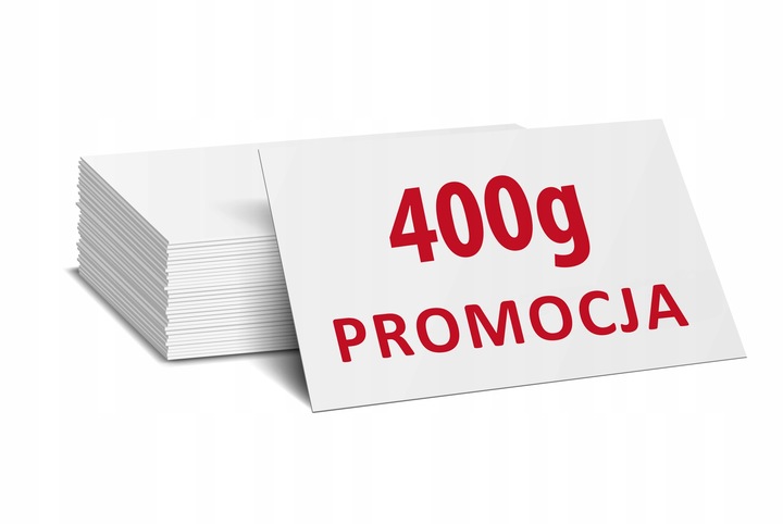 400g! WIZYTÓWKI 500 szt JEDNO DWUSTRONNE MEGA SZTYWNE 500+100 Gratis! =600
