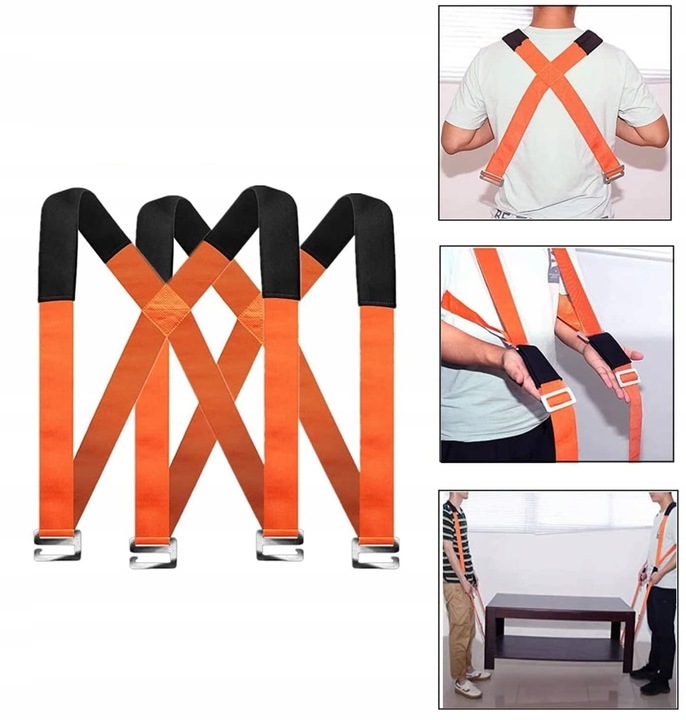 PASY DO NOSZENIA MEBLI TAŚMY TRANSPORTOWE PRZENOSZENIE NOWY MODEL 2