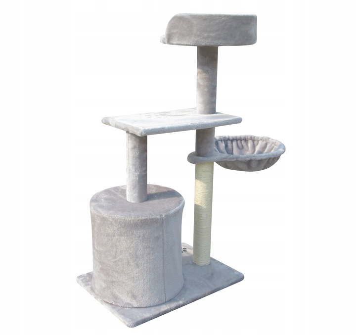 Drapak budka dla kota wieża legowisko domek drabinka sizal słup poziomy