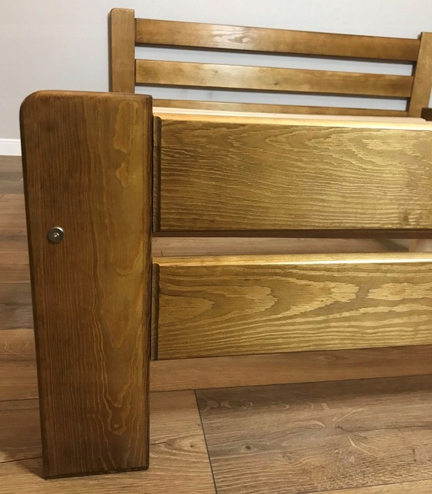 ŁÓŻKO drewniane 140x200 orzech,olcha, dąb, JAKOŚĆ