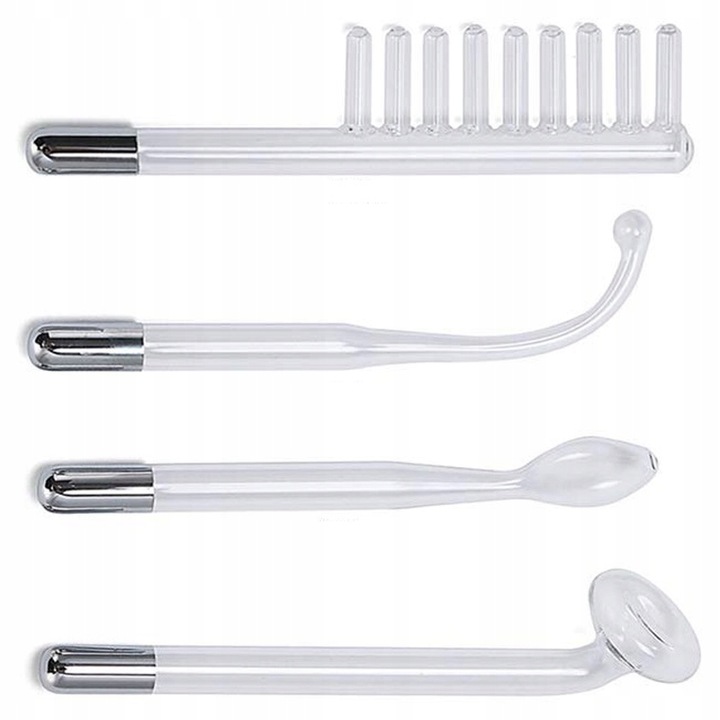 DARSONVAL DERMA WAND 4 PELOTY PIELĘGNACJA ELEKTRODY DO TWARZY WŁOSÓW CIAŁA