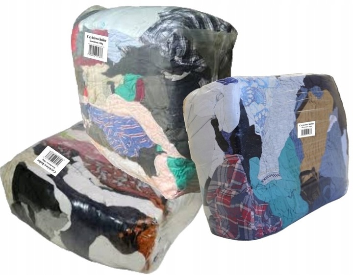 CZYŚCIWO CIĘTE KOLOR BAWEŁNIANE EXTRA CHŁONNE SZMATY 10KG DO WARSZTATU